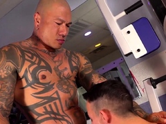 PETERFEVER Inked Asian Gay Damian Dragon Ass Fucks Des Irez