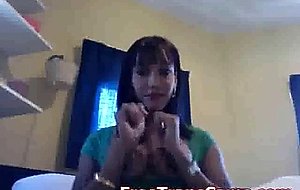 Cam tgirl in  sweet dress solo