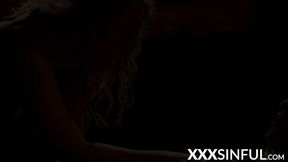 Passionate cock sucking turns into pounding with creampie