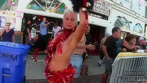 Nude Chicks With Only Body Paint Out In Public On The Streets Of Fantasy Fest 2018 Key West Florida - NebraskaCoeds