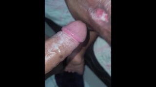 Nasty anal creampie for amateur ebony MILF whore by big dick