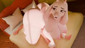 Toriel - BBW Furry Won't Let Go of Her New Favorite Cock