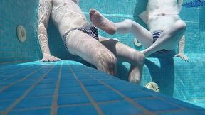 stepdad and son finally alone in the home jacuzzi