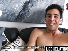 LecheLatinos.com - Straight Latino's raw drilling for money ends with his explosive orgasm