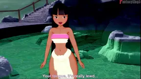 Hot Springs Deepthroat with a Busty Latina MILF