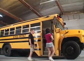 Kinky sex in the bus!