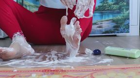 Using A Whole Bottle of Lotion On My Feet! [4K]