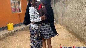 Lesbian Vibrator Fucking After Town-date