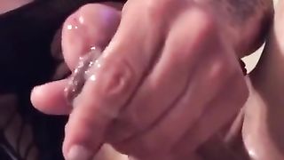 AMPLE DICKED DARK-HUED & HER MANY JIZZ SHOTS!!