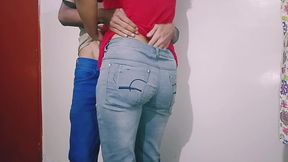 Hot busty wife fucks younger guy when her husband is out