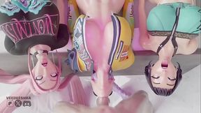 Kpop demonhunters Rumi Zoey Mira fortnite compilation with others