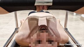 His mouth is my toilet, his tongue is my toilet paper, daily pee swallowing, compilation