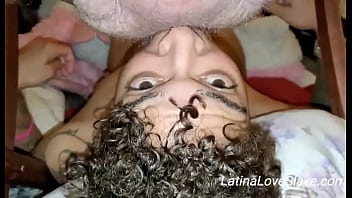 Depraved ass licking slut doing what she does best