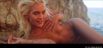 Revel in sandy sensual heat with a captivating Hungarian blonde