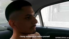 Alexander Rajesh fucks Lorenzo August while getting some fresh air