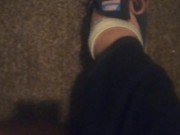 Blue Nike Shoes & Cute Hexagon White Dirty Socks (No Audio)