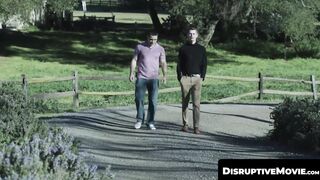 DisruptiveMovie.com - Andrew Miller toys with stepbros Trevor Harris and Elliot Finn'