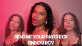 Send Me Your Paycheck -Ebony Goddess Luna Law Makes You Obey Financially, Findom, Female Domination