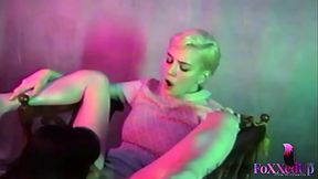 Jenna Foxx & Sky Blue in a lesbian sex chair session
