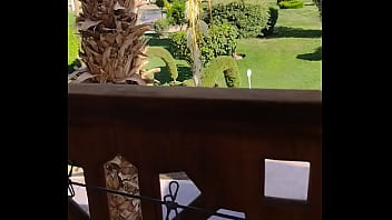 Geil auf dem Hotelbalkon in &Auml_gypten