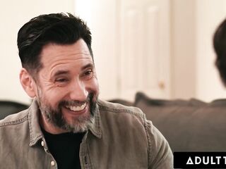 ADULT TIME - Virgin Male Teams Up With Stepdad To Bang Concupiscent Blindfolded Stepmom Dana Vespoli
