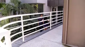 Horny brunette babe railed by a big hard cock