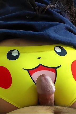 I Rubbed My Roommate&#039;s Cock with My Cute Panties to Make Him Horny