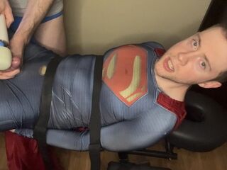 Fastened Superman Ejaculation Twink