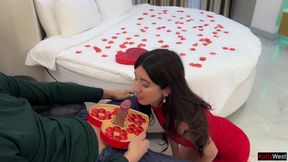 Sneaky stepBrother Gives Step Sister His Dick for Valentine&amp;#039;s Day