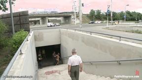 ”Natural titty Romanian ass pumping public sex”