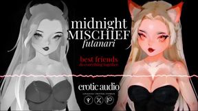 Futanari FF4M threesome destroys you at the party facefuck anal pegging big tits
