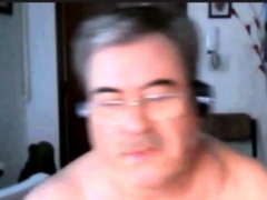 hot argentinian grandpa wanking and cumming