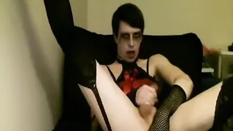 Ashley Valentine self sucks and fingers his tight ass