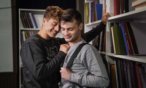 Dudes get caught being naughty in the library