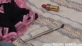 Latin Crossdresser Gives Ebony Stud a Kinky Blowjob and Anal!