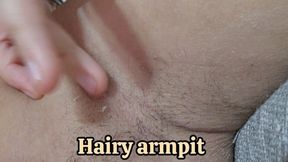 Itchy Hairy Armpit Scratch Tease: Desperate Relief Raking My Furry Pits Close-Up