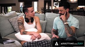 ADULT TIME - Sex Addict Des Irez is Caught by DILF Alpha Wolfe While Wanking! HIS ASS GOT DESTROYED!