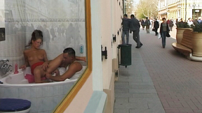 anal fucking on public shopping window