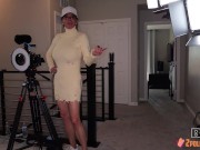 Behind the scenes with Rebel Lynn 2 Cocks in her pretty Pussy