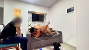 CUCKOLD'S HUMILIATION THEY FUCK HIS BEAUTIFUL, CURVY, BUSTY WIFE RIGHT IN FRONT OF HIM