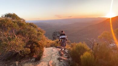 After watching the beautiful sunset, enjoy the slut’s fat butt after peeing