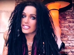 Very hot busty brunette solo masturbation on webcam