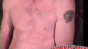 ”Dirty old bum Lee Bond masturbates for money on a bed”