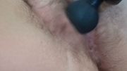 Wet pussy need a massage gun