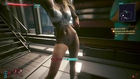 Valerie(Hot female V) fucks Alt cunningham in her fancy apartment cyberpunk 2077 world