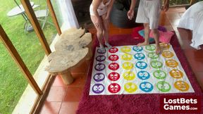 A blowjob surprise for the Strip Twister game winner