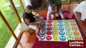 A blowjob surprise for the Strip Twister game winner