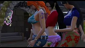 Nami Robin Heat Up as Hancock Joins Their Forbidden One Piece Lust