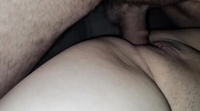 His cock buried so deep my pussy overflows with his thick cum drips