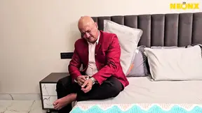 Indian bahu's big boobs attract old sasur for wild sex